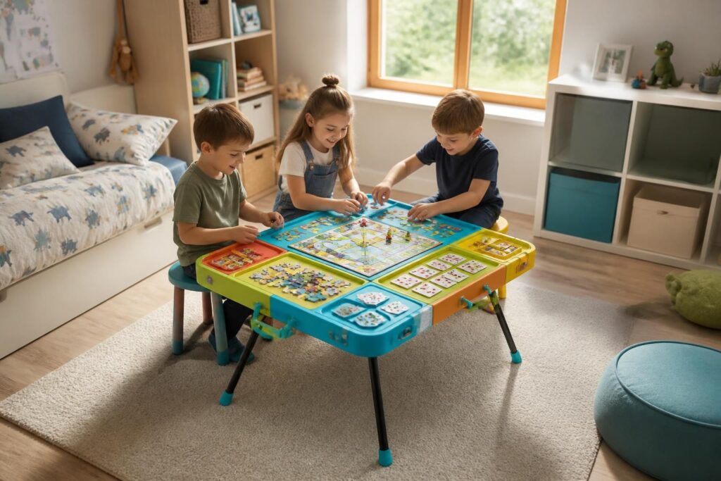 découvrez les meilleures tables multi jeux enfant pliables disponibles chez leclerc, carrefour et decathlon pour des heures de divertissement et un gain de place optimal.