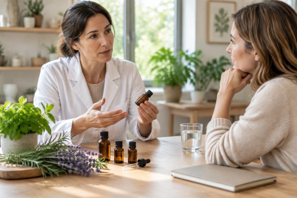 découvrez quelles huiles essentielles anti-inflammatoires peuvent être utilisées par voie interne, leurs précautions d’emploi et les conseils pour limiter les risques.