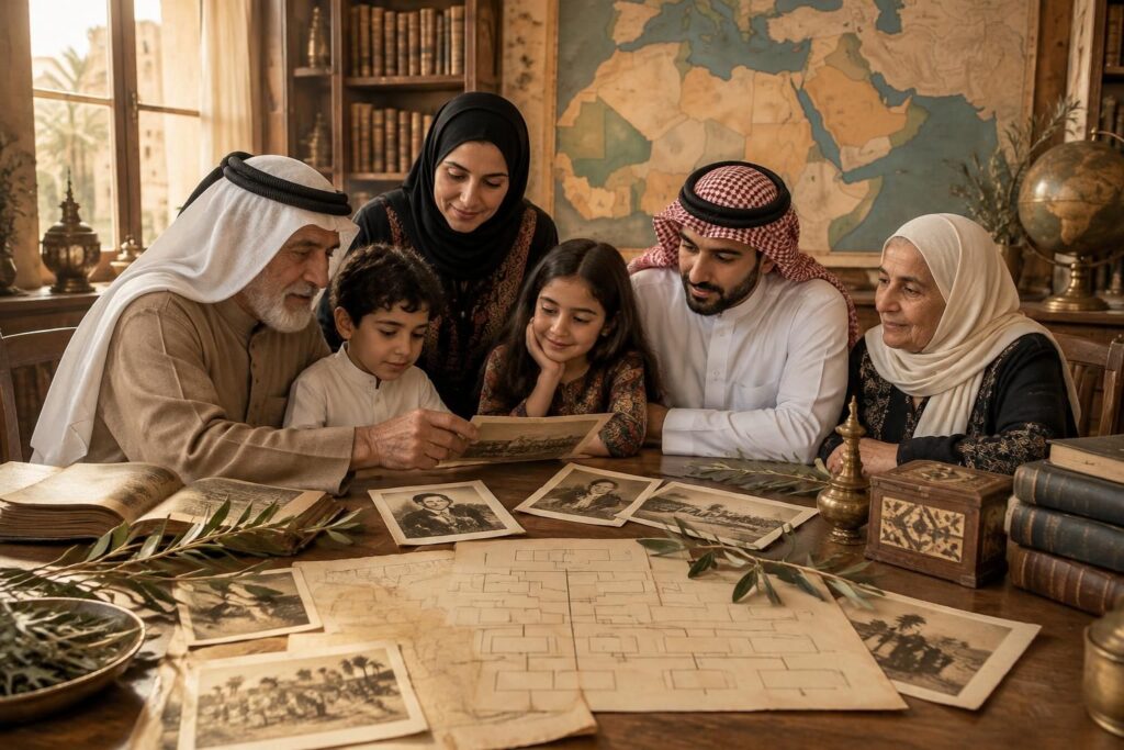 découvrez une liste de noms de famille arabes courants et rares, leur origine, leur signification et les histoires qu’ils racontent.